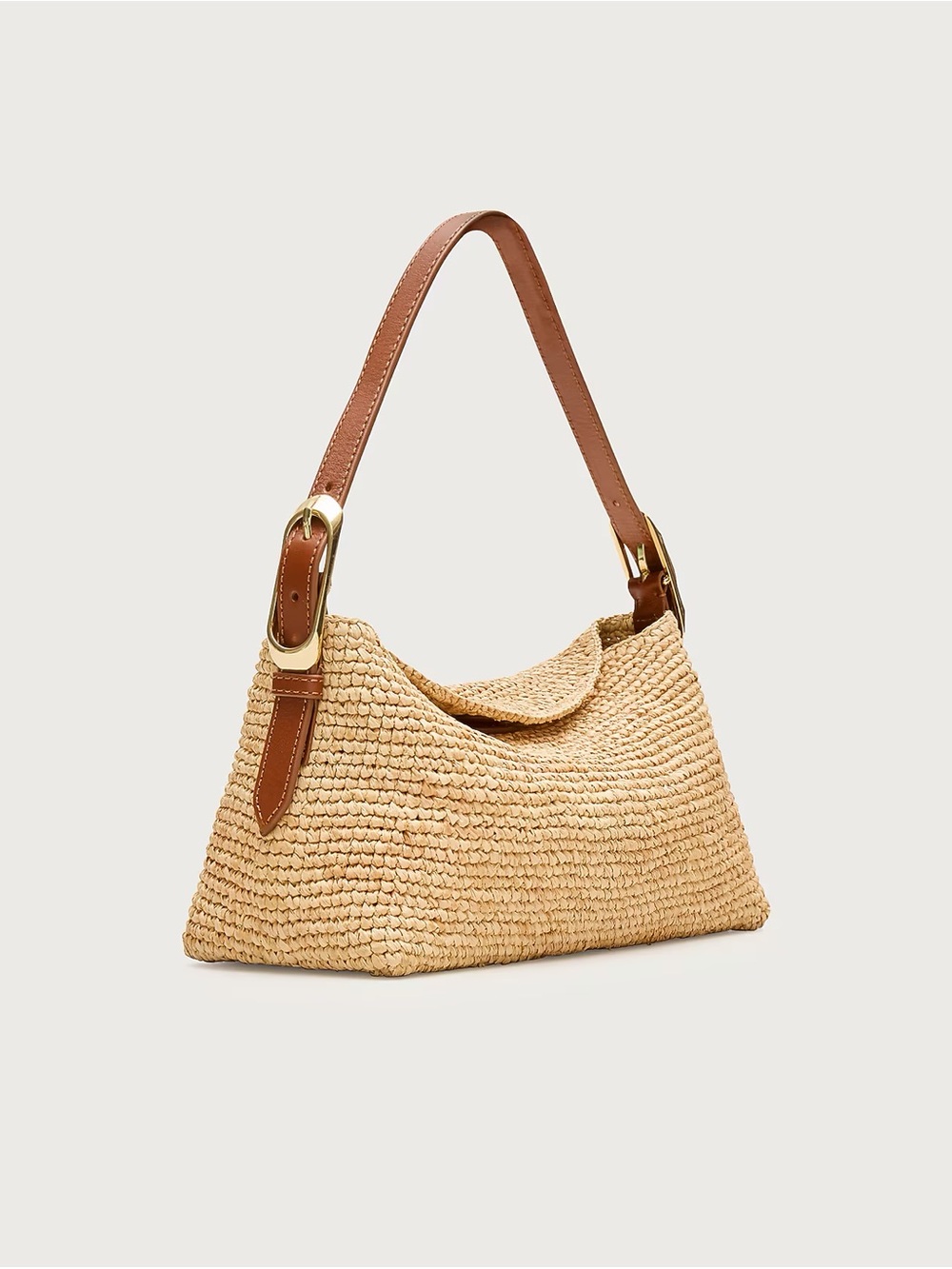 J. Crew Berkeley small handknotted shoulder bag in raffia • CR882